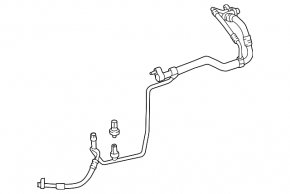 Air conditioning pipe from the condenser Mercedes GLE 63 16-19 5.5