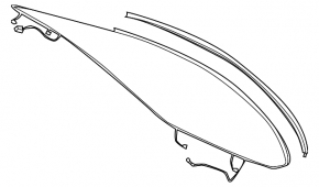 Rear glass Mercedes W213 E 300/400/43/63 17-18 tinted