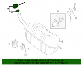 Fuel filler cap Mercedes W213 E 17-23