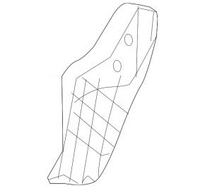Rear bumper mounting bracket right Mazda3 03-08 HB