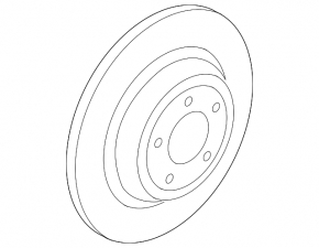 Rear left brake disc Ford Fusion mk5 13-20