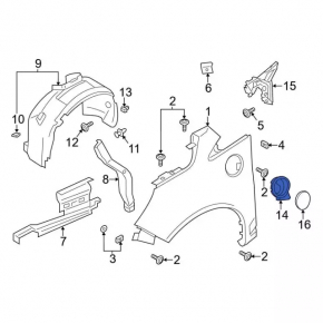 Ford C-max MK2 13-18 Energy Charging Port Housing