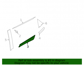 Door trim lower rear right Ford Ecosport 18-22