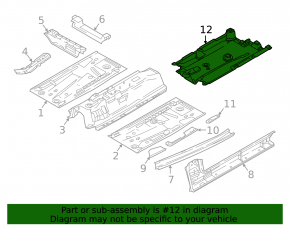 Front right underbody protection Mazda CX-5 17 - dented, torn
