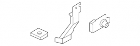 Rear Bumper Bracket Lower Left Ford Mustang Mach-E 21-23