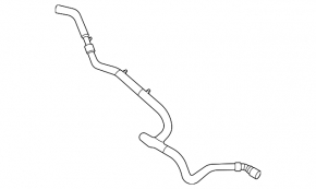 Cooling system hose with a tube for the temperature sensor of the Ford Mustang Mach-E 21-23