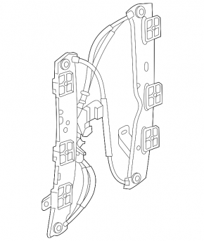 Rear left window lift with motor for Land Rover Range Rover Velar 18-26