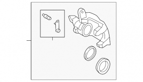 Rear right caliper for Land Rover Range Rover Sport 23-25
