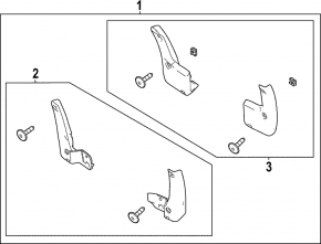 Mud flaps set 4pcs Honda Civic XI FE/FL 22-26 5d