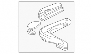 Honda CRV 20-22 hybrid lower front cooling duct