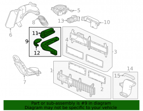 Honda CRV 20-22 hybrid lower front cooling duct