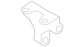 Rear left muffler bracket for Audi Q3 8U 15-18 with rubber bands, rusty