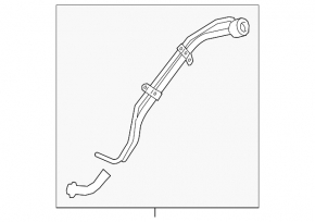 Fuel filler neck Kia Sorento 14-15 2.4, 3.3