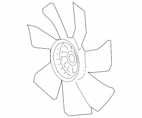 Cooling Fan Impeller Right Acura ILX 13-15