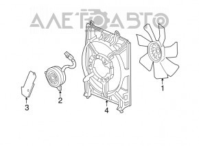 Cooling Fan Impeller Right Acura ILX 13-15