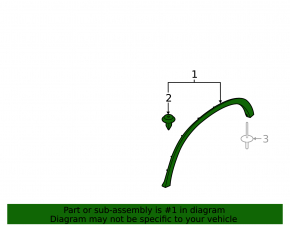 Rear right fender arch trim for BMW X1 F48 16-22 M-Sport