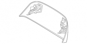 BMW X7 G07 19-26 black, Comfort rear upper passenger seat cover