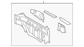 Lexus Hs250h 10-12 rear panel