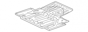 Trunk trough Lexus RX350L 18-22 long