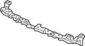 Front bumper mounting strip upper Infiniti JX35 QX60 13-