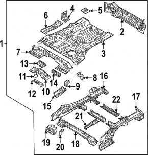 Kia Sportage 24-25 2.5 trunk trough