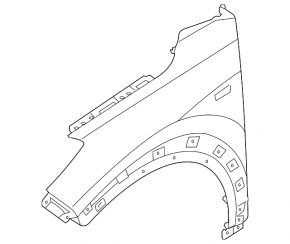 Front right fender Hyundai Tucson 22-25