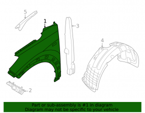 Front right wing Hyundai Tucson 22-25 white TW3