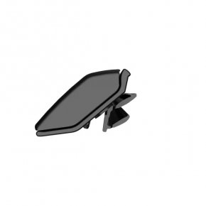 Door-glass molding, center rear right, Jeep Grand Cherokee WK2 16-22, black