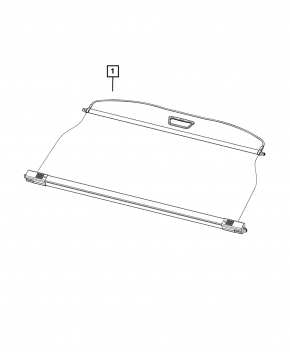 Trunk Curtain Dodge Durango 11-24 Gray