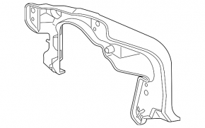 Right DRL bracket for Toyota Highlander 14-16