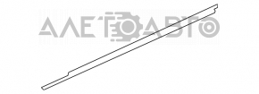 Door-glass molding, center rear right, Suzuki Kizashi 10-15