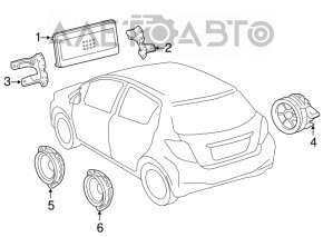 XM SATELLITE RECEIVER Lexus RX400h 06-09