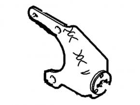 Rear differential gearbox bracket rear left Ford Explorer 12-19