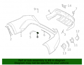 Mercedes GLE 53/63 21-26 rear bumper towing hook cap, lower part, AMG pack, night pack
