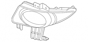Left front bumper grille Mazda 3 04-06 under fog lights