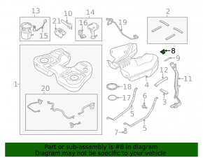 Fuel filler neck Ford Explorer 16-19