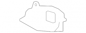 PTF bracket right Ford Escape MK3 17-19 rest