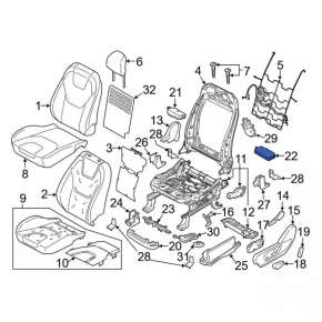 Driver's Seat Control Unit Ford Edge 19-
