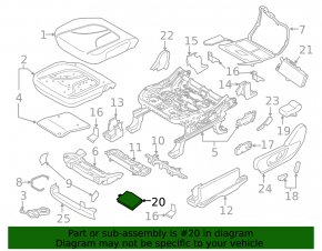 Driver's Seat Control Unit Ford Edge 19-