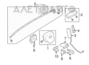 Left seat airbag for Nissan Murano z51 09-14