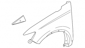 Front right wing Lincoln Nautilus 19-