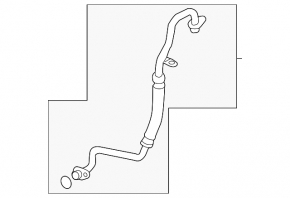 Audi A3 22-26 turbine oil supply pipe