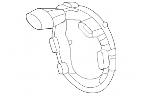 Right fog light mount Mercedes GLA 15-20