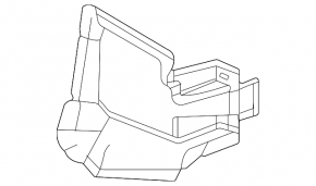 Right lower radiator deflector for Lexus RX350 RX350h RX450h 23-26 Japan built