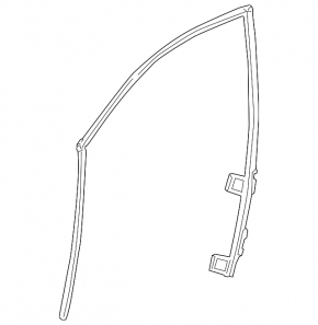 Front right window seal for Cadillac ATS 13-18