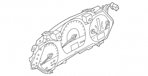 Instrument cluster Nissan Murano z50 03-08 bumps, scratches
