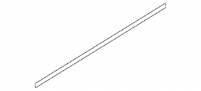 Door-glass molding, central front left, Volvo XC40 19-25, chrome