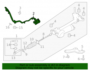 Subaru Forester 2025-2026 Steering Rack Wiring