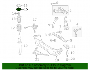 Front left shock absorber support for Lexus IS200 IS300 99-05