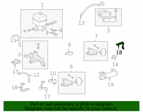 Rear tilt sensor for Lexus LX 98-07